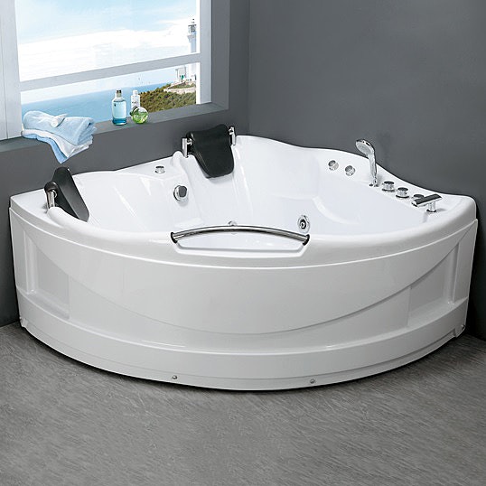 hörnbadkar utan bubbel